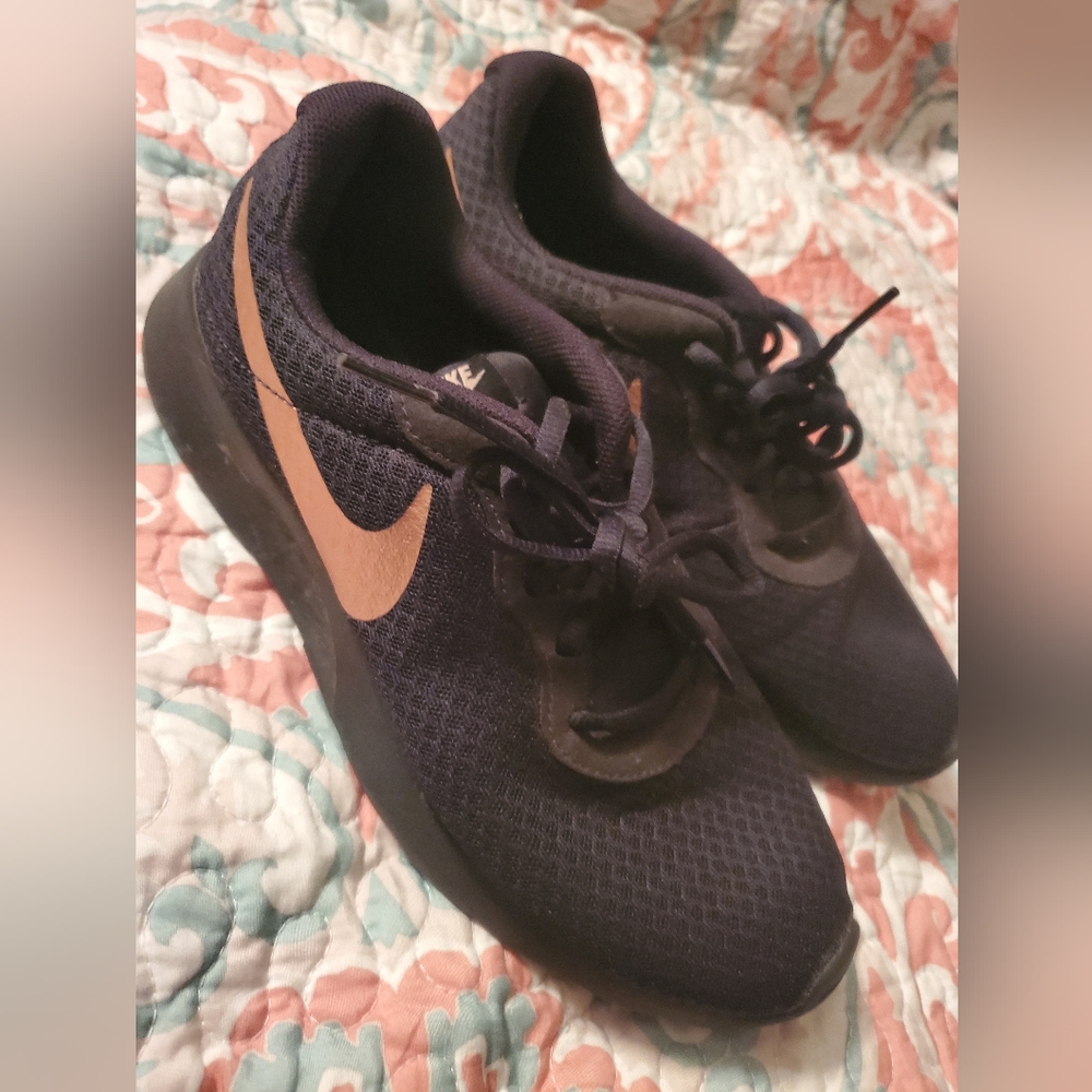 Black& Gold Nike sneaker